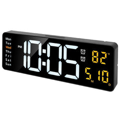 15.7in LED Digital Wall Clock With Remote Control 10 Level Brightness