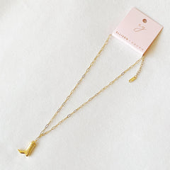 Golden Cowgirl Boot Necklace