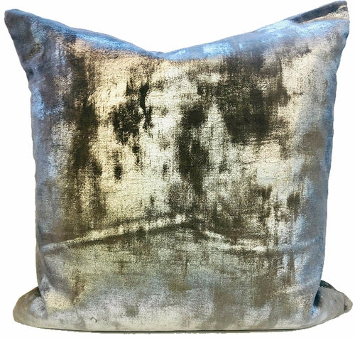 Crestmont Decorative Foil Velvet Pillow Covers Cushion Cases - Pack of