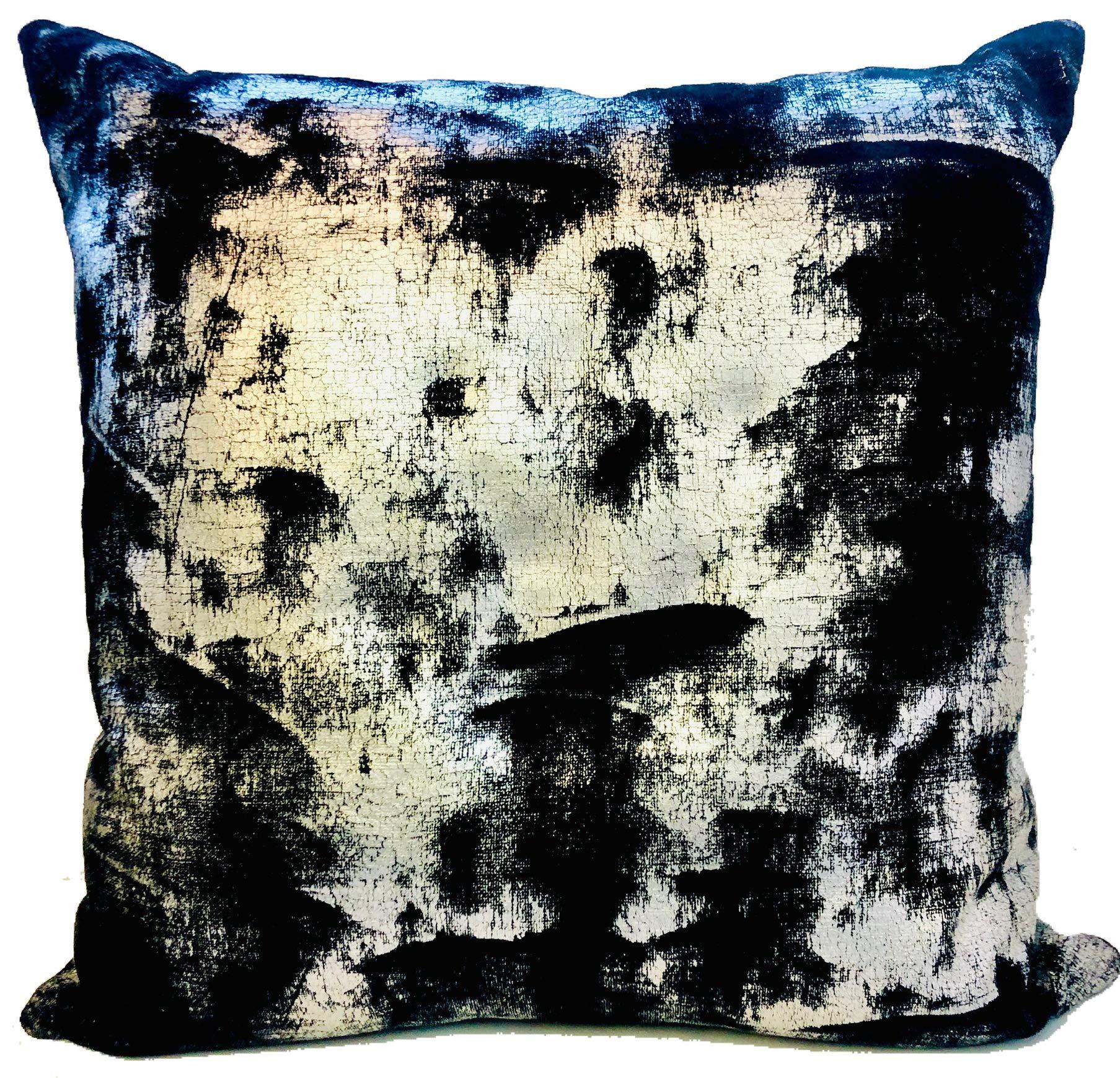 Crestmont Decorative Foil Velvet Pillow Covers Cushion Cases - Pack of