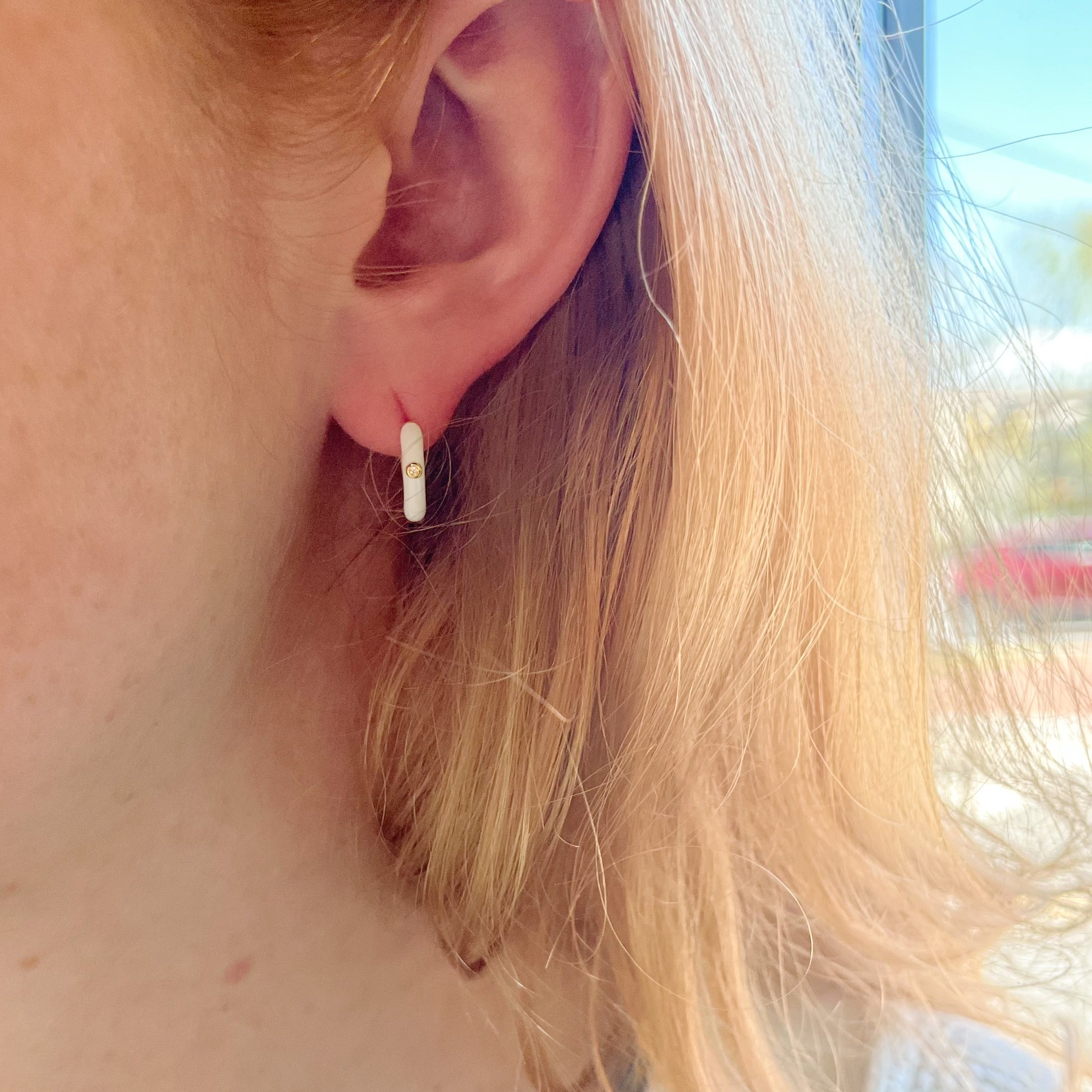 Elise Petit Sterling Silver Hoop Earring