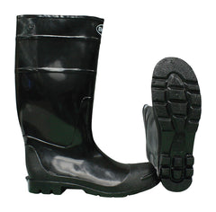 Boss Black PVC Unisex Rain Boots, Size 8