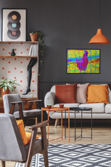 Chicken Modern Pop Art Canvas Print
