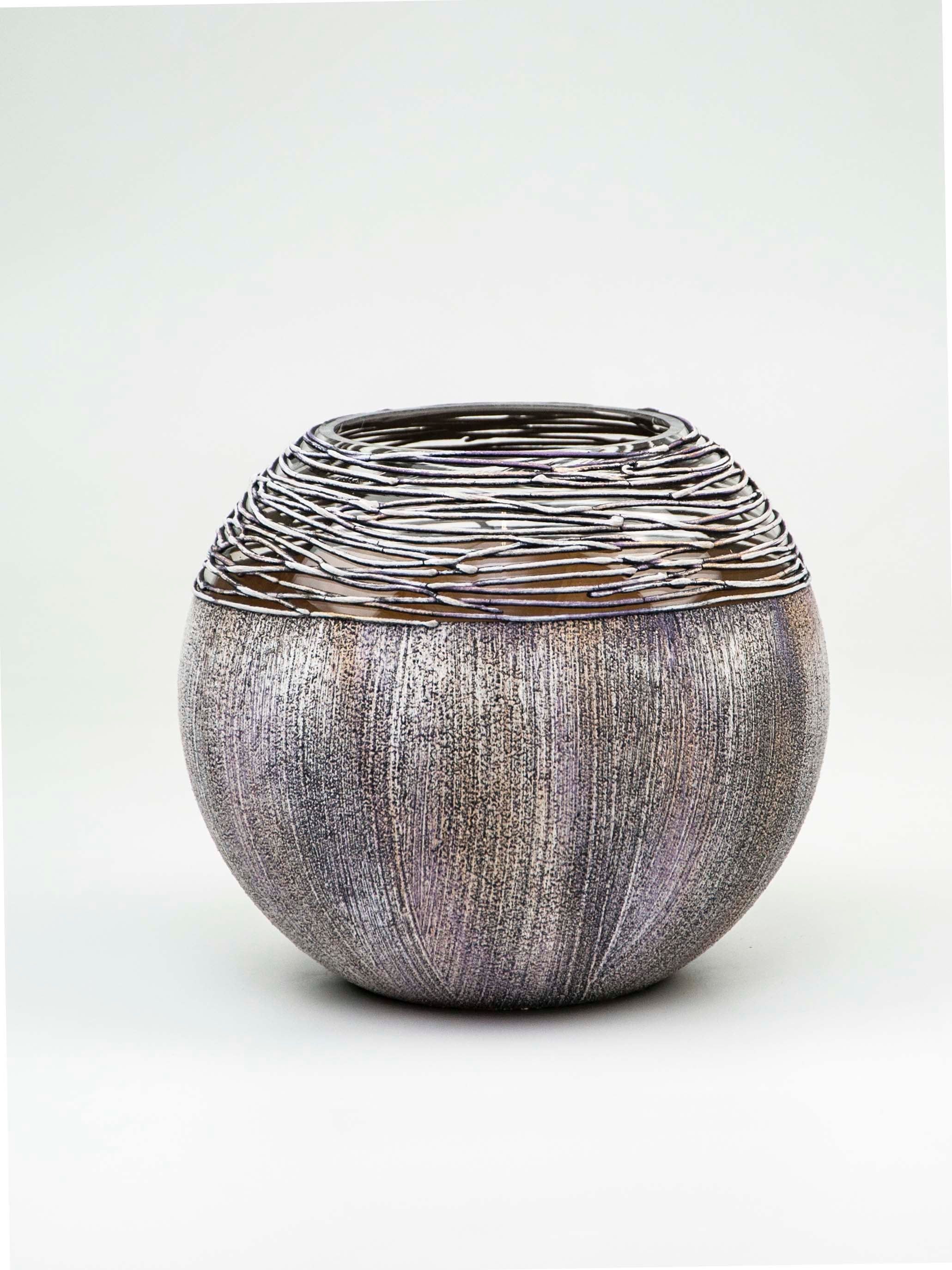 Round Glass Vase for Flowers