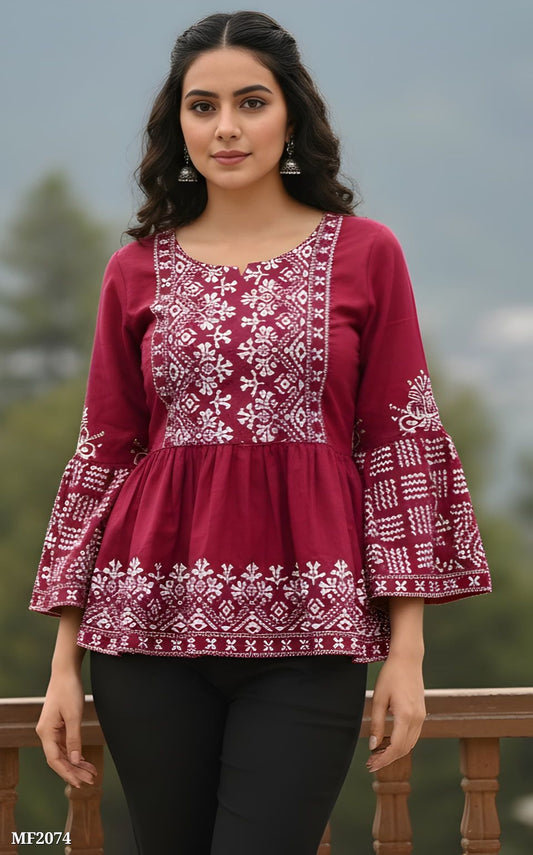 Demanding Beutiful Printed Top
