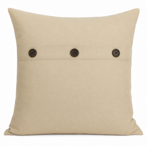 Solid Color with Buttons Pillows