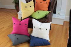 Solid Color with Buttons Pillows