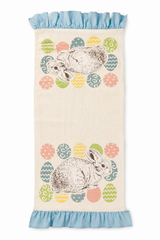 Bunny Eggs Appliqué Jute Table Runner