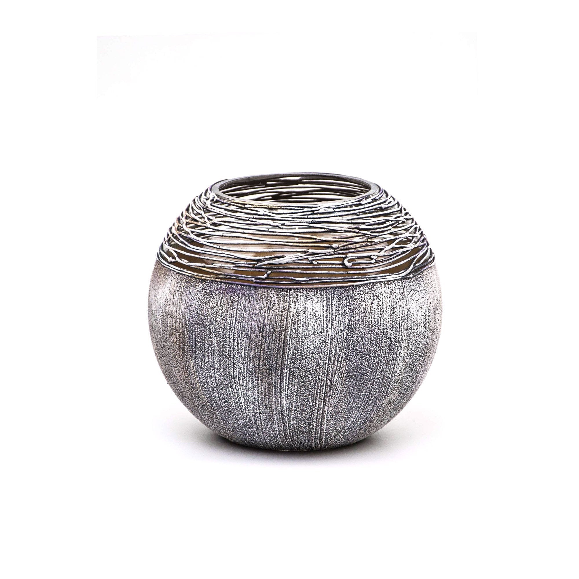Round Glass Vase for Flowers