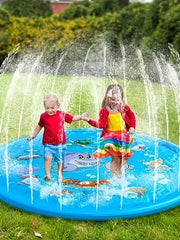 Children Play Spray Mat 100cm Beach Inflatable Water Sprinkler Pad Out
