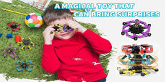 4 Pcs Transformable Fidget Spinners Fingertip Gyros for Kids And Adult