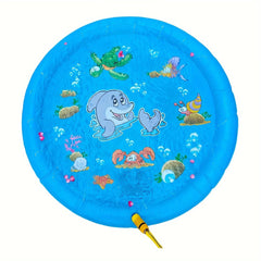Children Play Spray Mat 100cm Beach Inflatable Water Sprinkler Pad Out