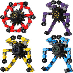4 Pcs Transformable Fidget Spinners Fingertip Gyros for Kids And Adult