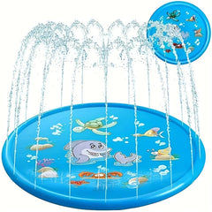 Children Play Spray Mat 100cm Beach Inflatable Water Sprinkler Pad Out