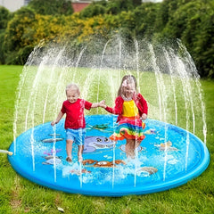 Children Play Spray Mat 100cm Beach Inflatable Water Sprinkler Pad Out