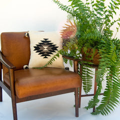 Belegui Black Diamond Wool Pillow Cover.