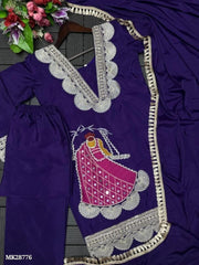 Chinon Fabric  party wear Sharara Set