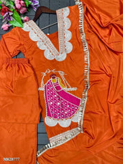 Chinon Fabric  party wear Sharara Set