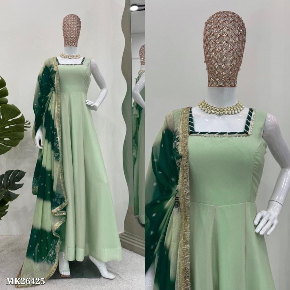 Georgette Fabric Designer Gown