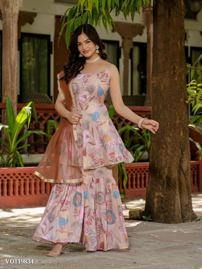 Floral Sharara Set