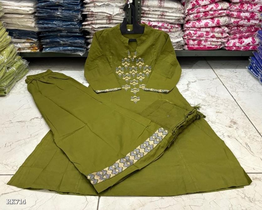 New anarkali kurta set with Cotton Pant & Malmal Dupatta with tier pattern...