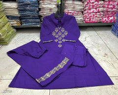 New anarkali kurta set with Cotton Pant & Malmal Dupatta with tier pattern...
