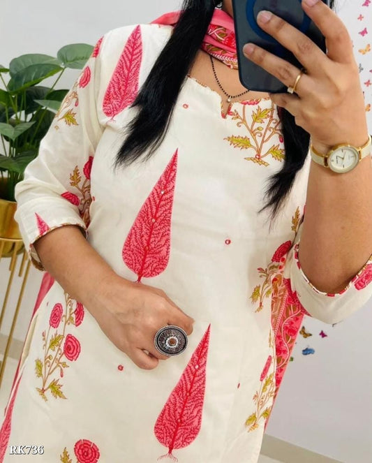 Azrak bagru print kurti pant