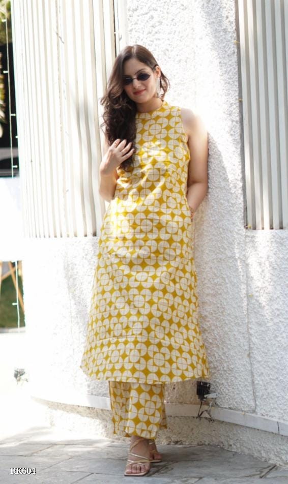 Beautifully aline Cotton kurta set