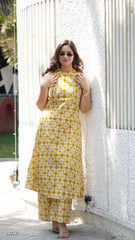 Beautifully aline Cotton kurta set