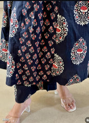 New anarkali kurta set with Cotton dupatta pant