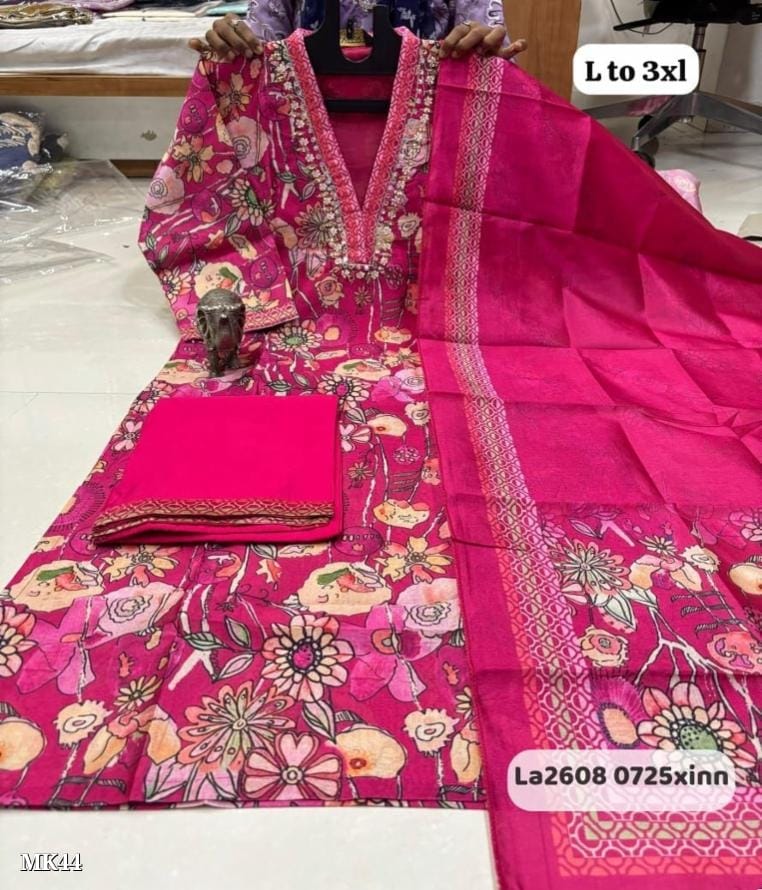 party wear kurti collection 3pcs
