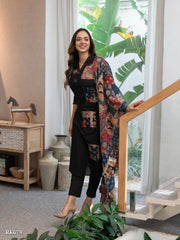 Original Patch  work on kurti with kantha handwork on kurta nd sleves