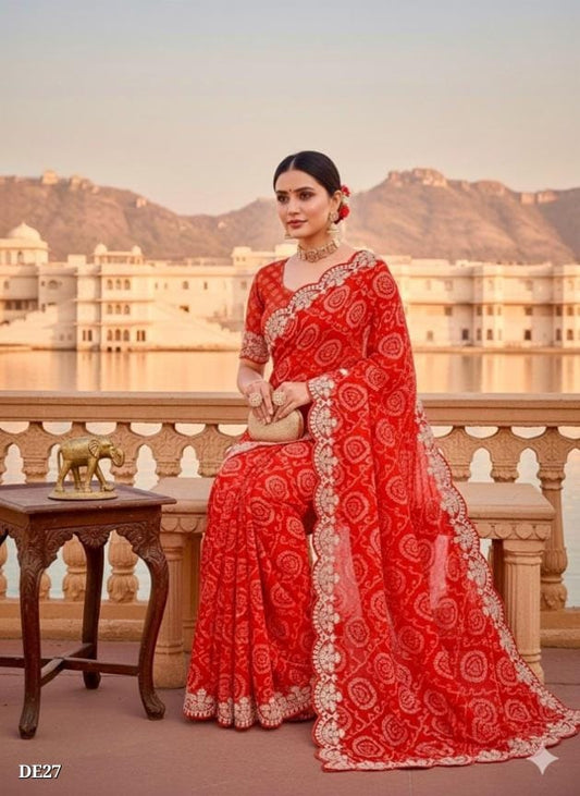 Bandhani Saree*