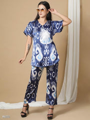Ridaa Satin Co-ord Set For Women | Casual Style Co-ord Set For Women