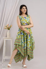 Floral Cotton Dress for Women