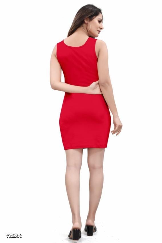 Women's Sleeveless Bodycon Mini Dress with Front Tie & Cut-Out