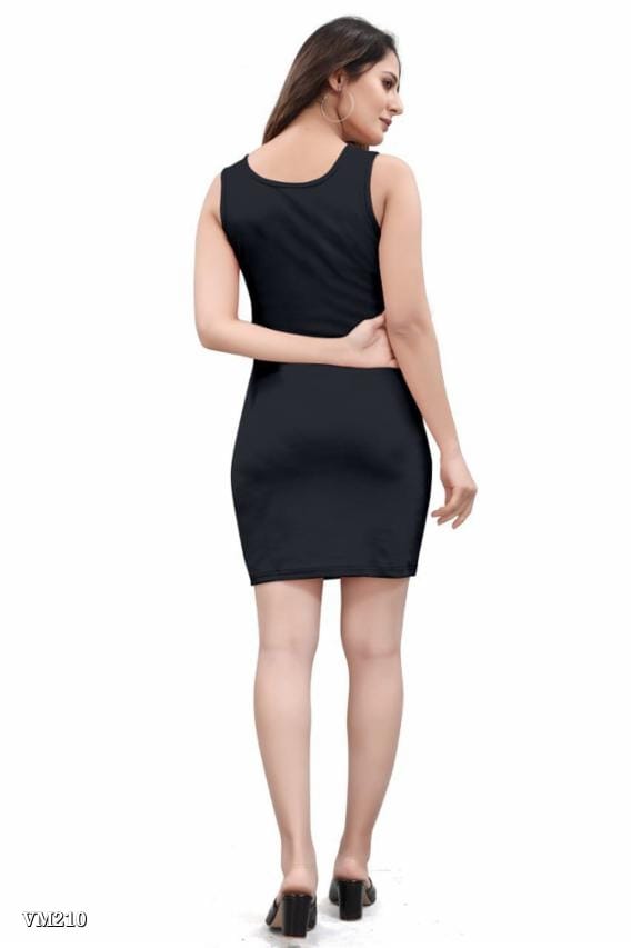 Women's Sleeveless Bodycon Mini Dress with Front Tie & Cut-Out