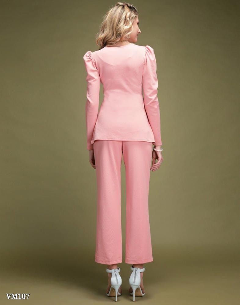 Women Lycra Top and Bottom Co-Ords Set for Women, Top &amp; Palazzo Set, Coord Set