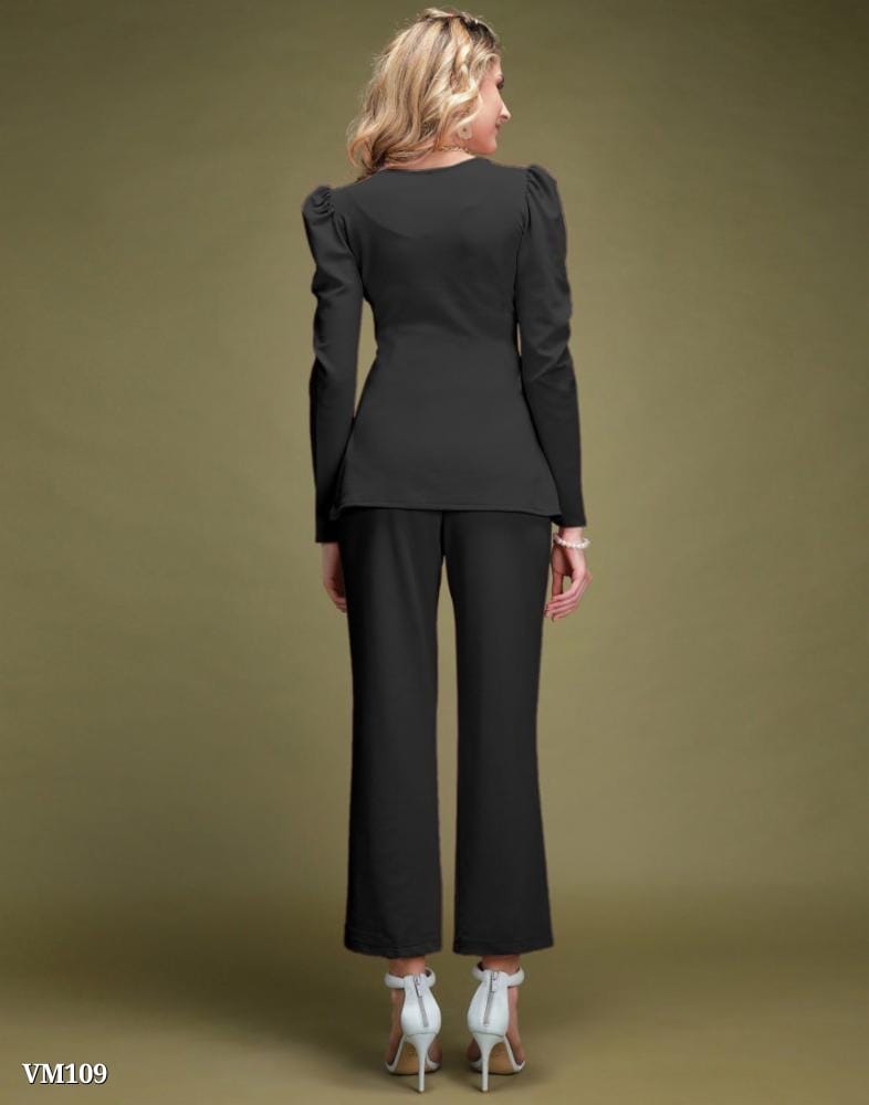 Women Lycra Top and Bottom Co-Ords Set for Women, Top &amp; Palazzo Set, Coord Set