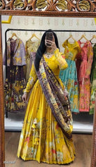 Cotton Kalamkari Printed Lehenga Choli Set for Women