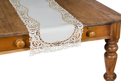 Xia Home Fashions Lace Cutwork Doilies 12 Inch Ivory Set of 4