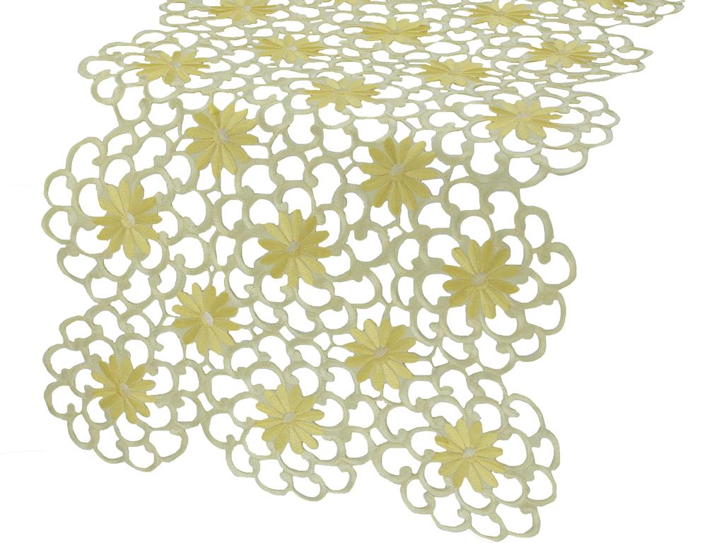 Daisy Floral Table Runner