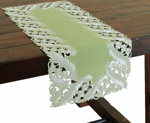 Laurel Green Table Runner