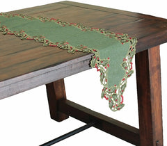 Holiday Holly Table Runner