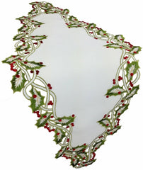 Holiday Holly Table Runner