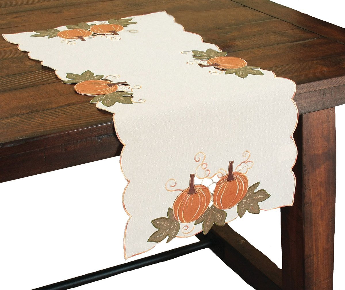 Pumpkin Patch Appliqué Table Runner