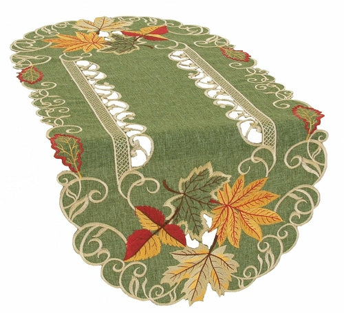 Delicate Leaves Table Runner