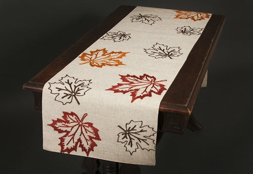 Rustic Autumn Coffee Table Runner