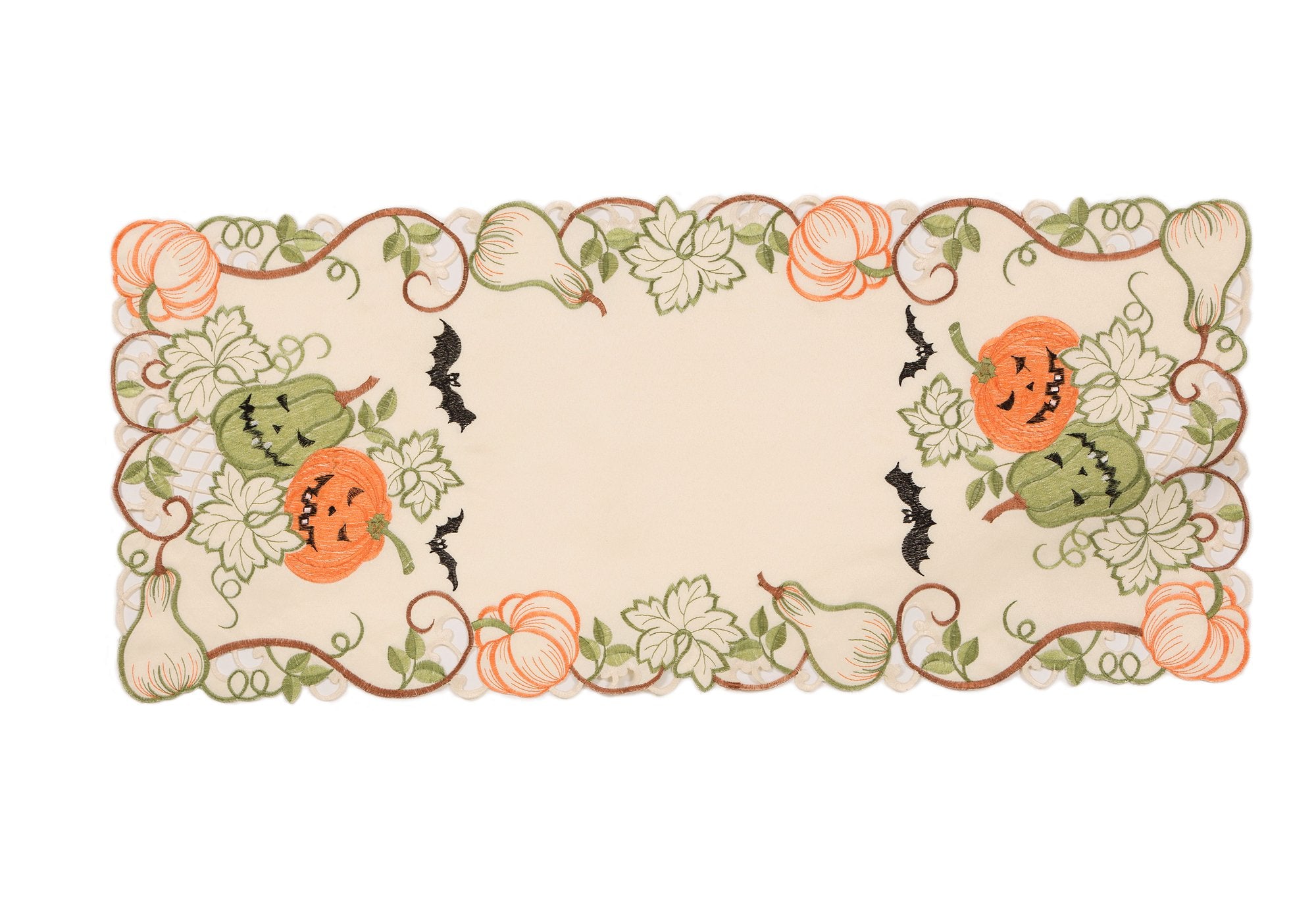 Harvest Pumpkin Halloween Table Runner