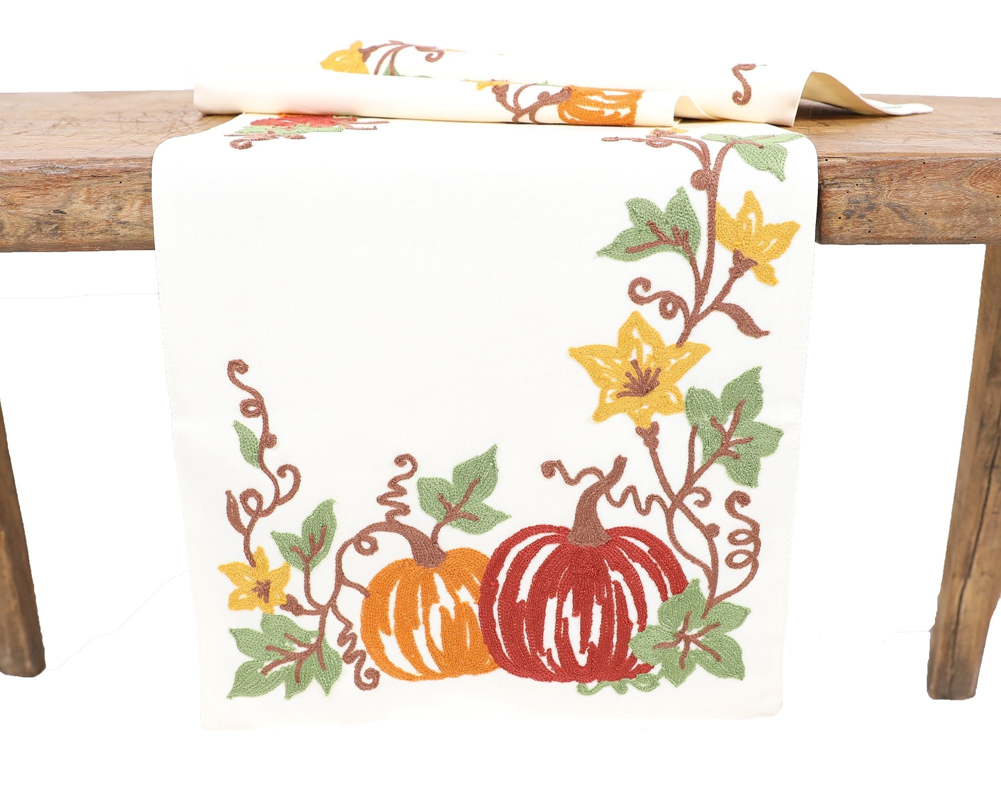 Harvest Pumpkins Table Runner